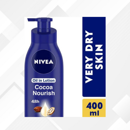 NIVEA Cocoa Nourish oil in Lotion Moisturizer  (400 ml)