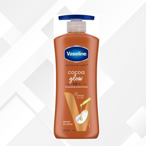 Vaseline Intensive Care Cocoa Glow Nourishing Body Serum in Lotion , For Dry Skin  (400 ml)