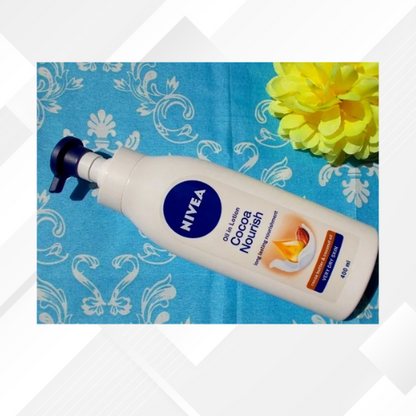 NIVEA Cocoa Nourish oil in Lotion Moisturizer  (400 ml)