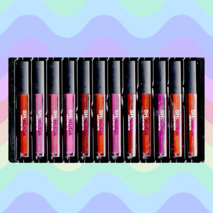 SH.Huda Creamy Matte Beauty Liquid Lipstick Set of 12 Pcs Multicolor Lipsticks for Women