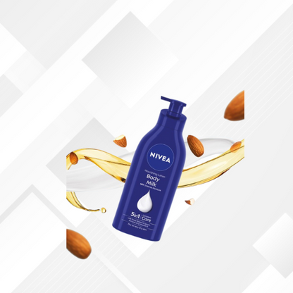 NIVEA Body Milk with Almond Oil Moisturizer for Very Dry Skin  (600 ml)