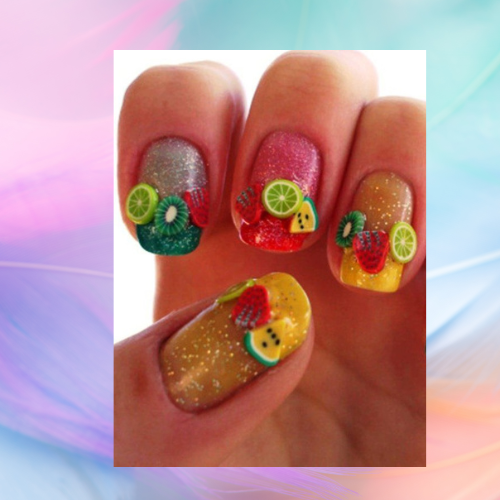 Scheibe Set Of 12 Fruit Designs For Nail Art