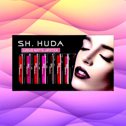 SH.Huda Creamy Matte Beauty Liquid Lipstick Set of 12 Pcs Multicolor Lipsticks for Women