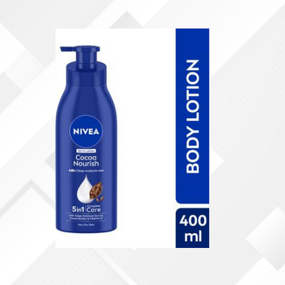 NIVEA Cocoa Nourish oil in Lotion Moisturizer  (400 ml)