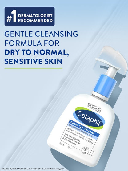 Cetaphil Gentle Skin Hydrating Face Wash Cleanser with Niacinamide & Vitamin B5 - 125 ml