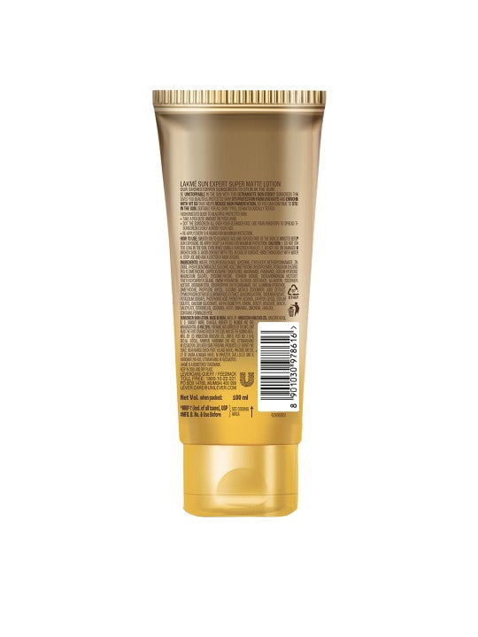 Lakme SPF 50 PA+++ Matte Sunscreen Niacinamid - 100ml