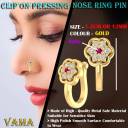 Crystal Gold-plated Plated Metal Nose Ring