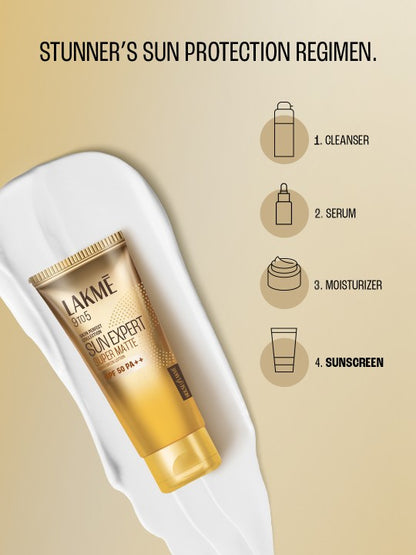 Lakme SPF 50 PA+++ Matte Sunscreen Niacinamid - 100ml