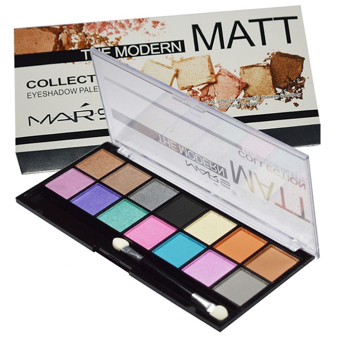 Mars Imported Matte The Modern Collection Palette-02 Eye Shadow Pressed Powder Colours 18 gm