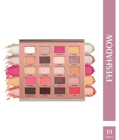 Glam21 Muse Eyeshadow Palette Mattes & Shimmers Long Lasting SweatProof Premium Finish 30g Divine-02