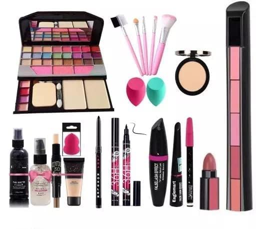 SHISHI TYA 6155 Makeup Kit with 5 Pink Makeup Brushes